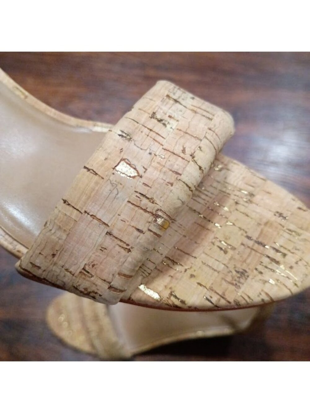 Bernardo Womens Cork Block Heel Ankle Strap Sandals 11M - Picture 9 of 11